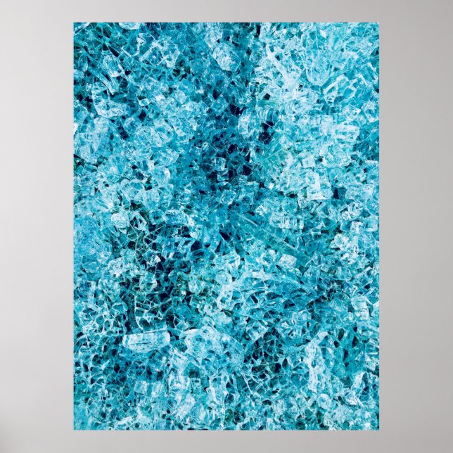 Teal illustration poster (Front)