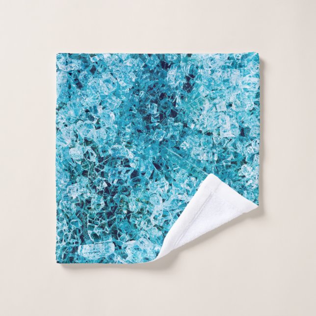 Teal illustration wash cloth (Wash Cloth)