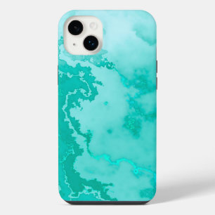 Teal Ink Spilled Photo iPhone 14 Plus Case