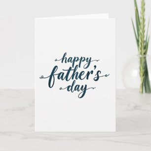 Teal Inscription Fathers Day Card