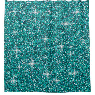 Teal iridescent glitter