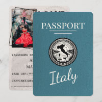 Teal Italy Passport