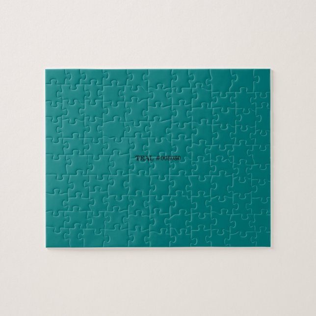 teal jigsaw puzzle (Horizontal)