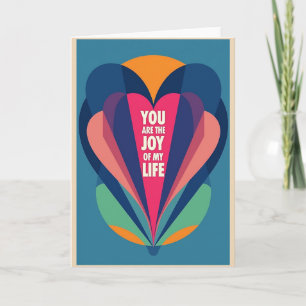 Teal Joy Of Life Card