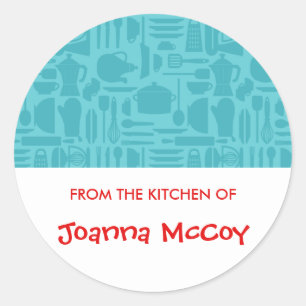 Teal Kitchen From the Kitchen of Stickers