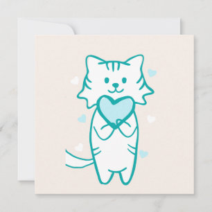 Teal Kitty