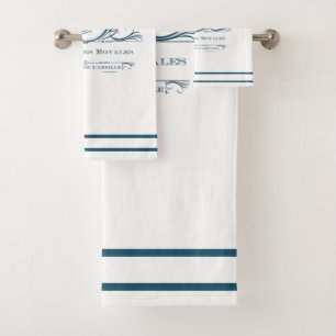Teal L' ensemble de serviette de salle de bains de