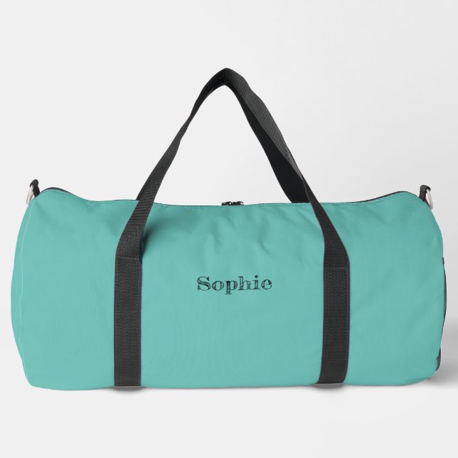 Teal Large Duffel Bag (Front)