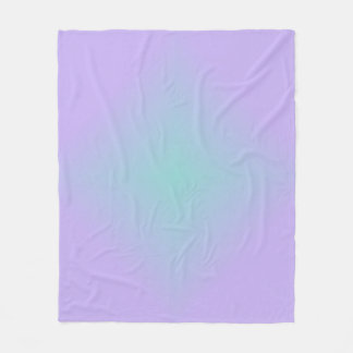 Teal Lavender Glow Fleece Blanket