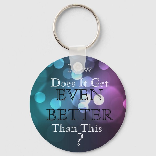 Teal & Lavender HDIGEBBT? Keychain (Front)