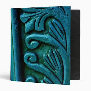 Teal Leaves Binder