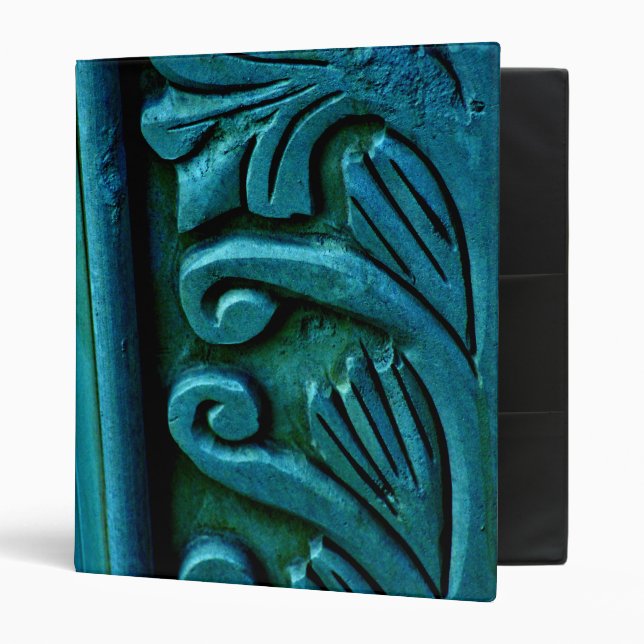 Teal Leaves Binder (Front/Inside)