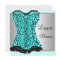 Teal Leopard Corset Lingerie Bridal Shower
