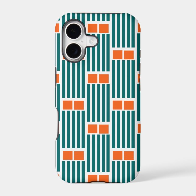 Teal Lines and Boxes  (Back)