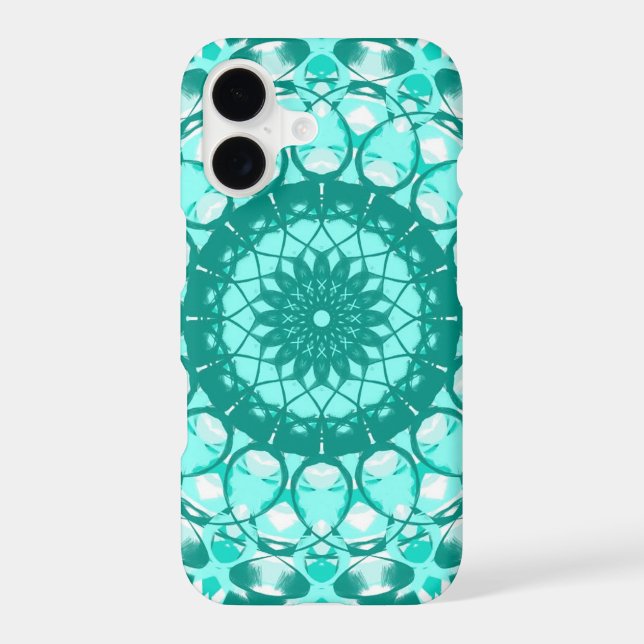 Teal Loopy Phone Case iPhone (Back)