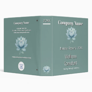 Teal Lotus Wellness Business Binder