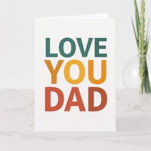 Teal Love You Dad Card