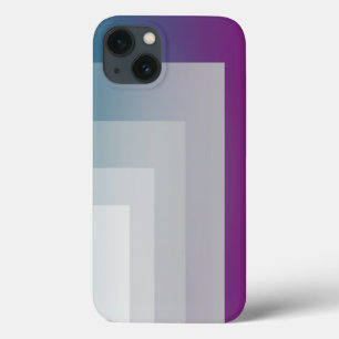 Teal magenta grey iPhone 13 case