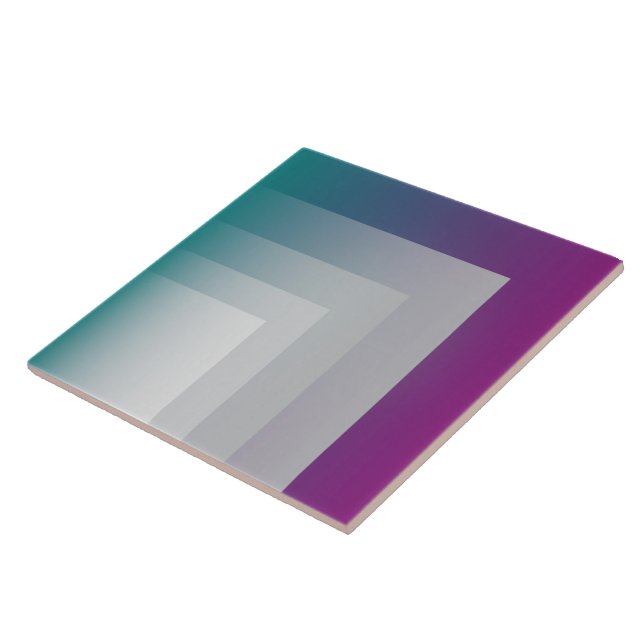 Teal magenta grey tile (Side)