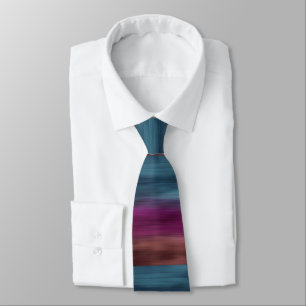 Teal Magenta Sienna Modern Tie