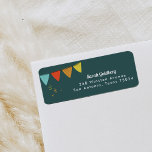 Teal Magic Show Return Address Labels<br><div class="desc">Top off your show-stopping theme with beautiful return address labels. This playful Magic Show design features hand-drawn illustrations full of fun and eye-catching magic against a rich teal background! Customize with your own details and round out the party with the full Magic Show party supply suite.</div>
