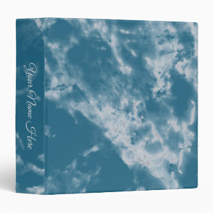 Teal Marble Binder