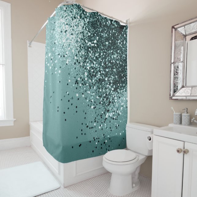 Teal Mermaid Ocean Glitter #1 #shiny #decor (In Situ)
