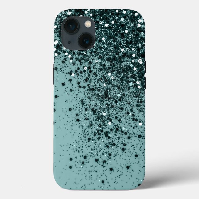 Teal Mermaid Ocean Glitter #4 (Faux Glitter) #art  Case-Mate iPhone Case (Back)