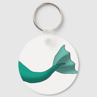 Teal Mermaid Tail Keychain