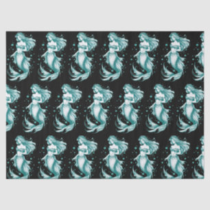 Teal Mermaid Tissue Paper