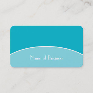 Teal Minimalist Arch Design Business Card