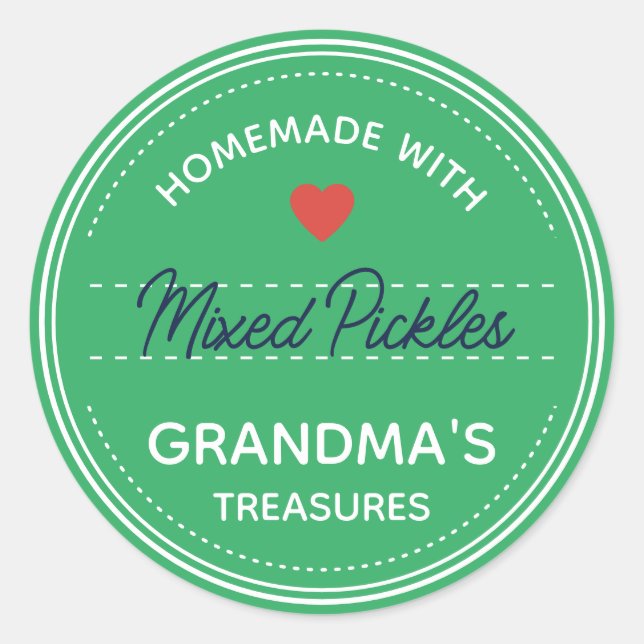 Teal Mint Green Jar Lid Labels Handwritten Script  (Front)