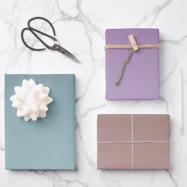 Teal Mint Ombre Wrapping Paper Sheet (Front)