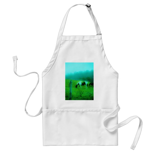Teal mist Reto coloured painted pony Horse Standard Apron (Front)