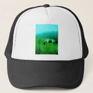 Teal mist Reto coloured painted pony Horse Trucker Hat