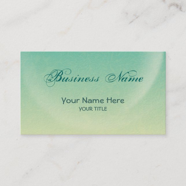 teal moon ~ bc business card (Front)