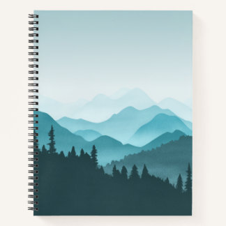 Teal Mountains Notebook