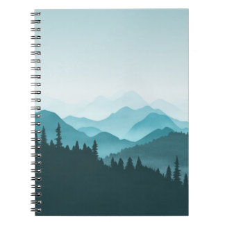 Teal Mountains Notebook