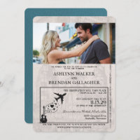Teal Nashville Passport Wedding