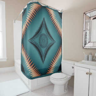 Teal Navajo Peach Sunburst Families Gift