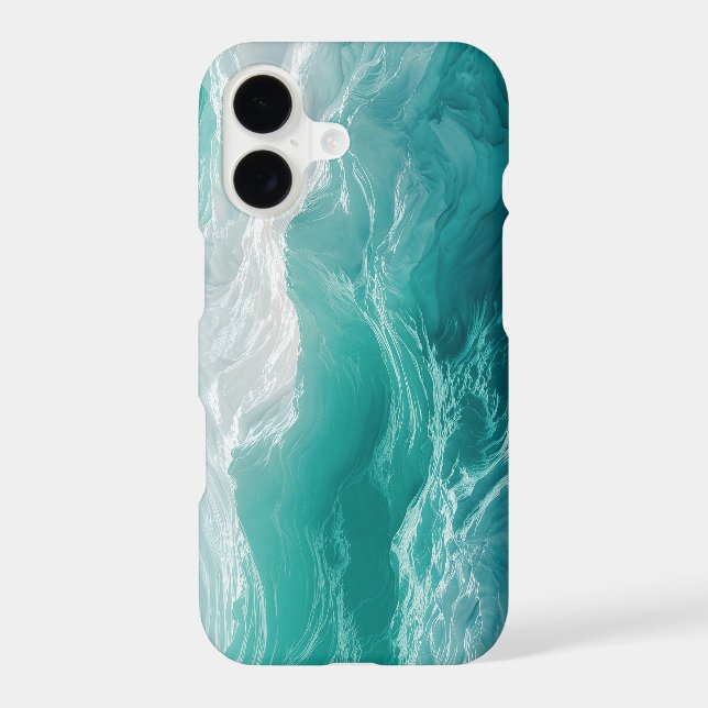 Teal Ocean Waves Abstract Dream  (Back)