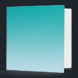 Teal Ombre Binder<br><div class="desc">Teal Ombre 3-Ring Binder With White Interior</div>