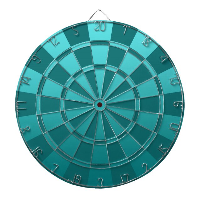 Teal Ombre Dartboard (Front)