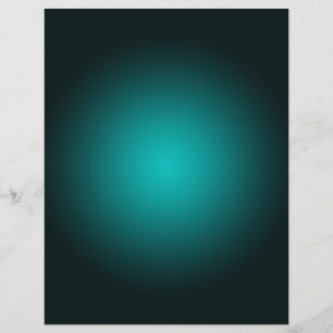 Teal Ombre Green Gradient Modern Minimalist Flyer