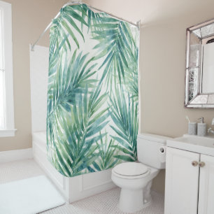 Teal Palm Leaves