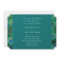 Teal Peacock Elegant Peacock Wedding Invitation