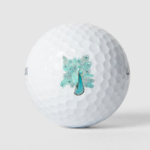 Teal peacock