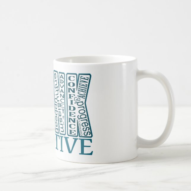Teal pensent la tasse positive (Droite)