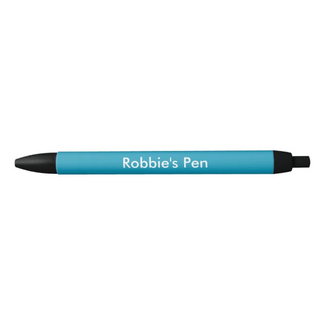 Teal Personalized Black Ink Pen (Front)
