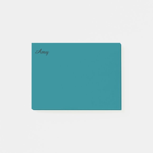 Teal Personalized Postit Notes (Front)
